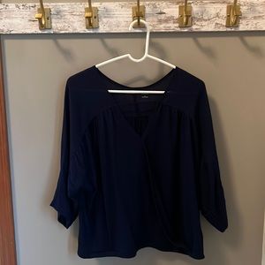 Navy dress blouse